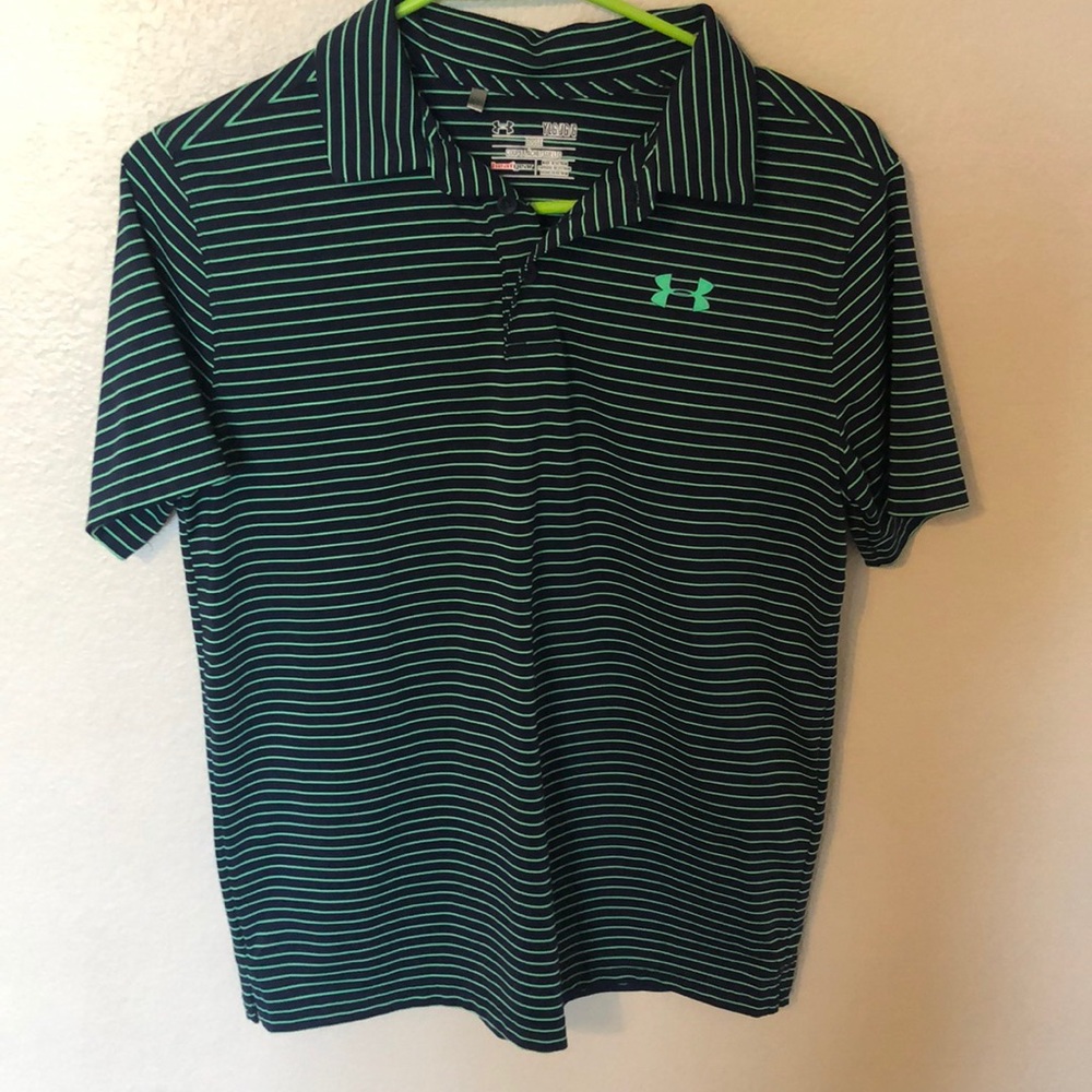 Under Armor collared shirt, size youth large.